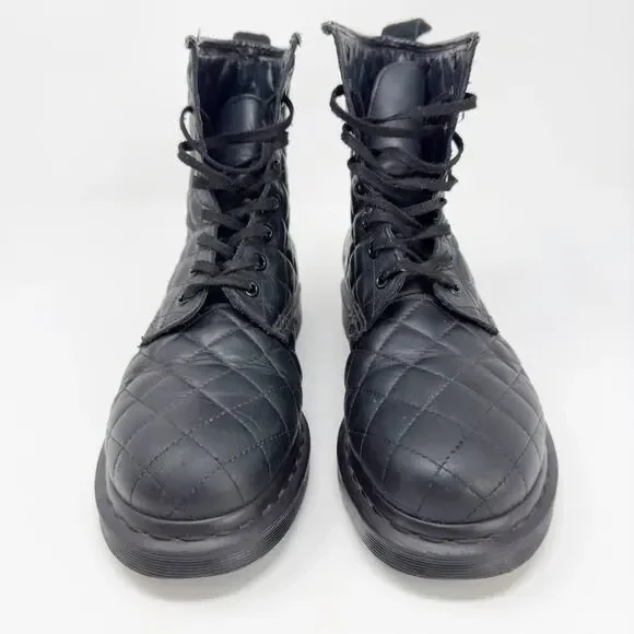 Dr. Marten's Quilted Black Leather Coralie Boot 39EU / 8W - Picture 3 of 8